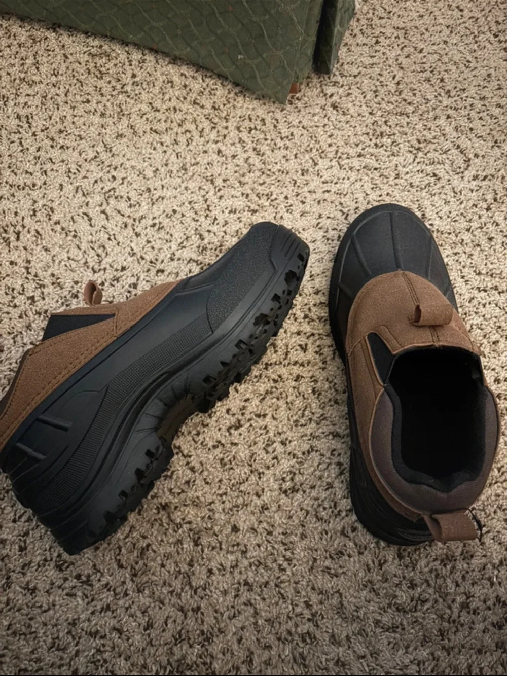 Polo by Ralph Lauren Brown and Black Slip-On Duck Boots